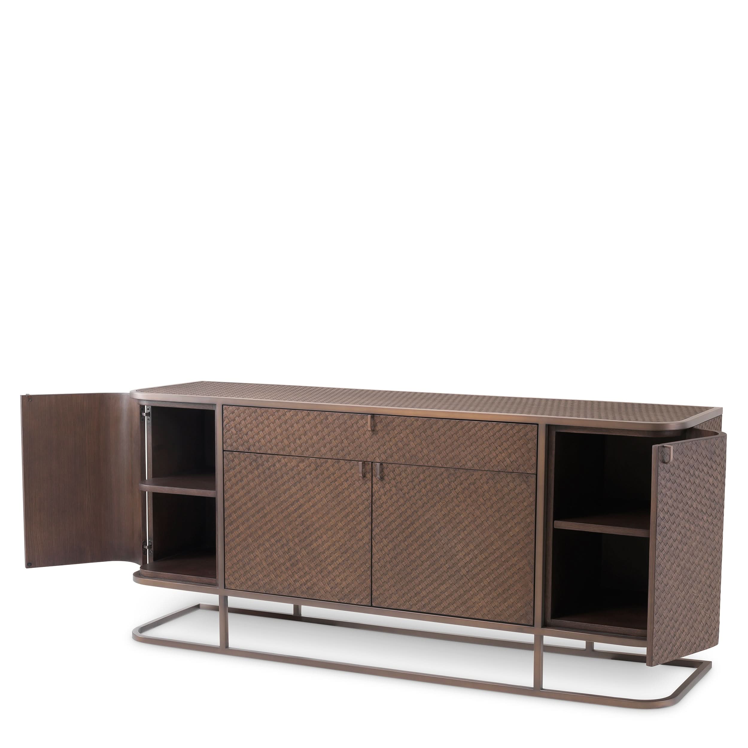 Eichholtz Kommode Napa Valley - Woven Oak Veneer Sideboard Eichholtz