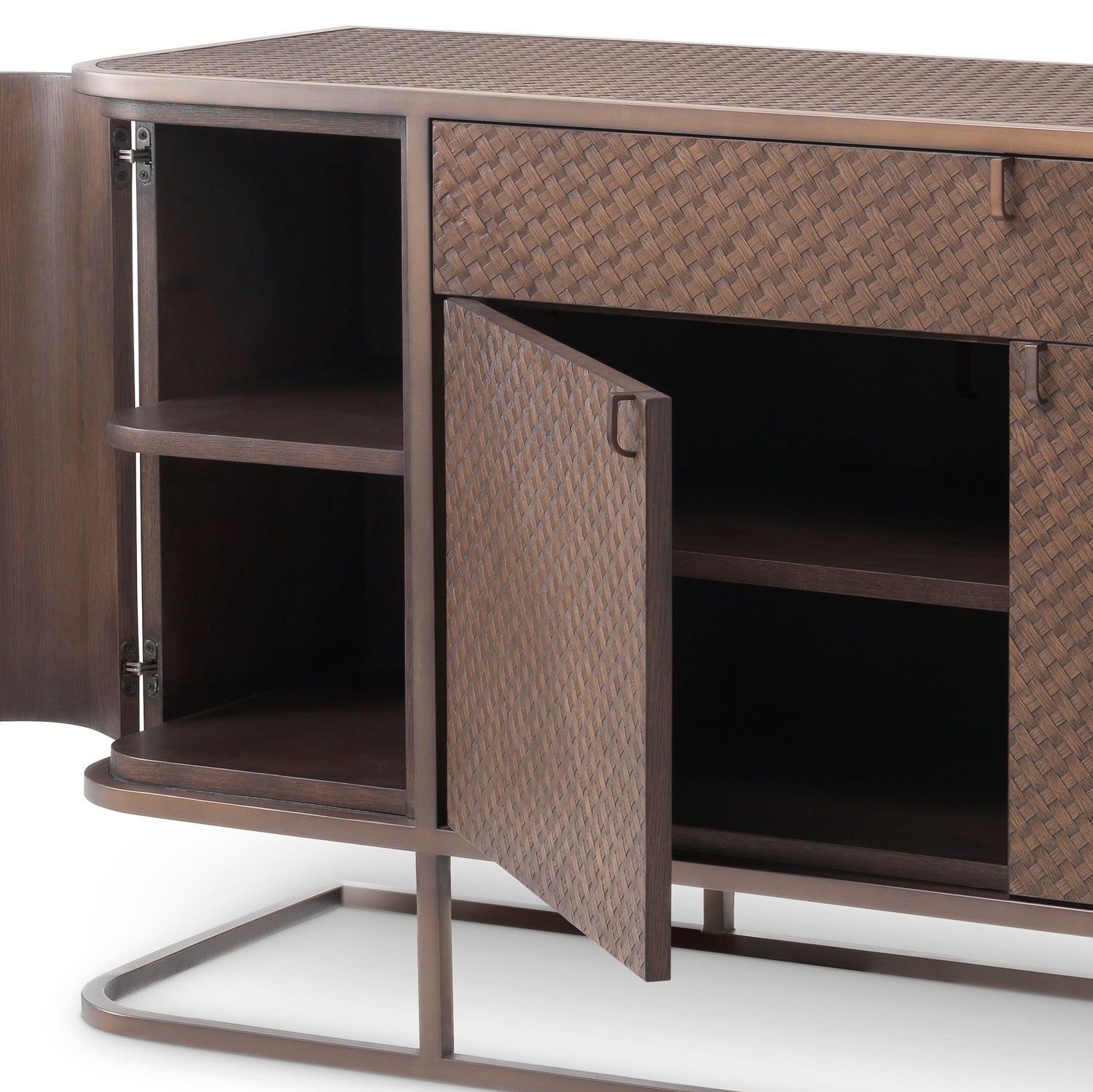 Eichholtz Kommode Napa Valley - Woven Oak Veneer Sideboard Eichholtz