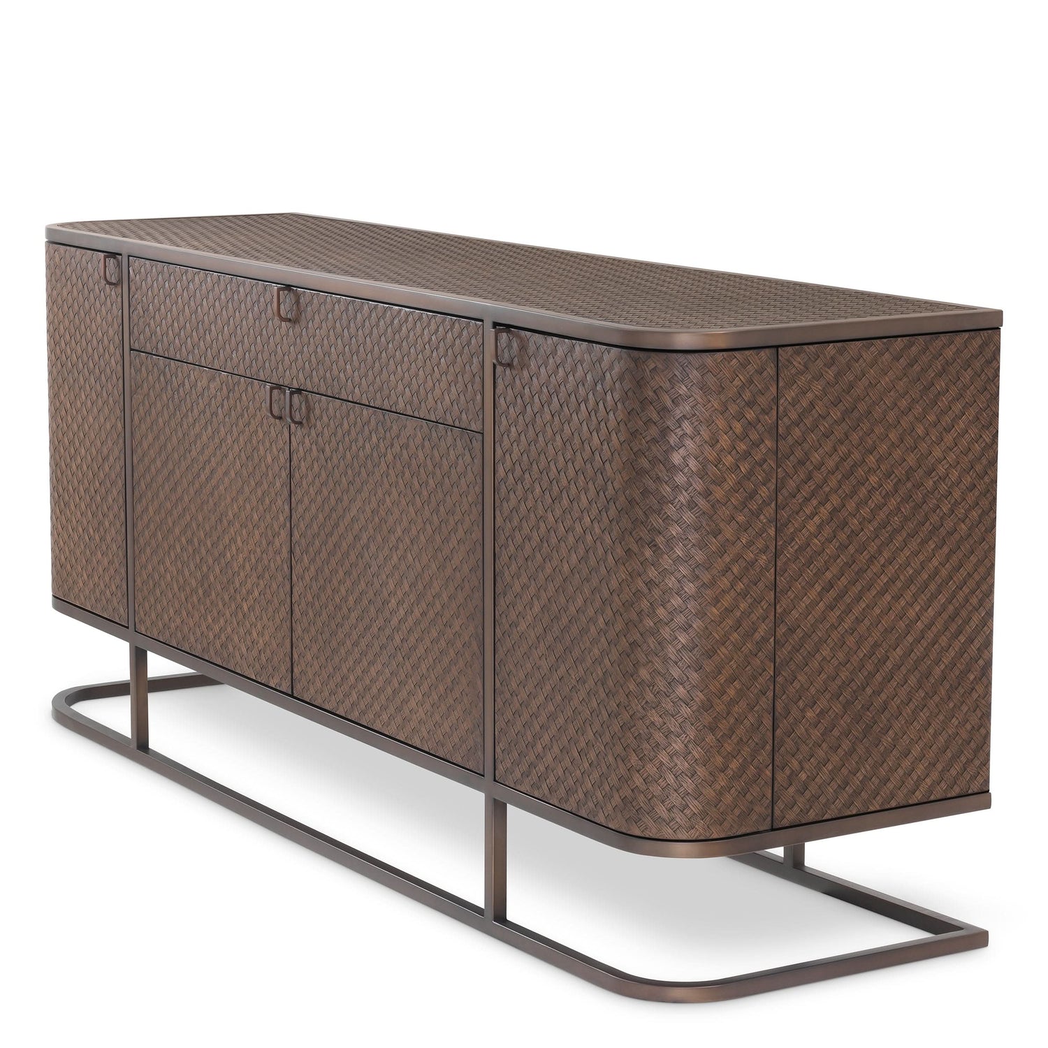 Eichholtz Kommode Napa Valley - Woven Oak Veneer Sideboard Eichholtz