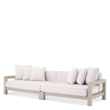 Eichholtz Outdoor Sofa Cap-Antibes – Sandfarben | Bezug aus Acryl Outdoor Sofa 3-Sitzer Eichholtz