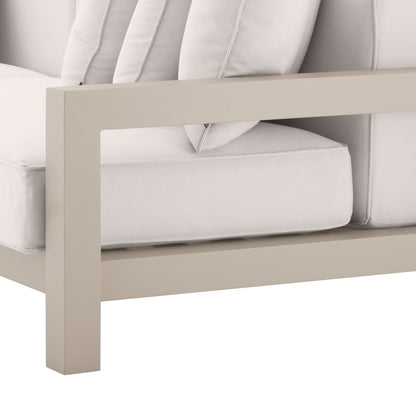 Eichholtz Outdoor Sofa Cap-Antibes – Sandfarben | Bezug aus Acryl Outdoor Sofa 3-Sitzer Eichholtz