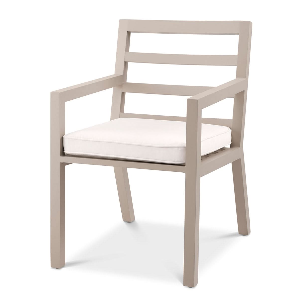 Eichholtz Outdoor Esszimmerstuhl Delta – Sandfarben | Bezug aus Acryl Outdoor Stuhl Eichholtz