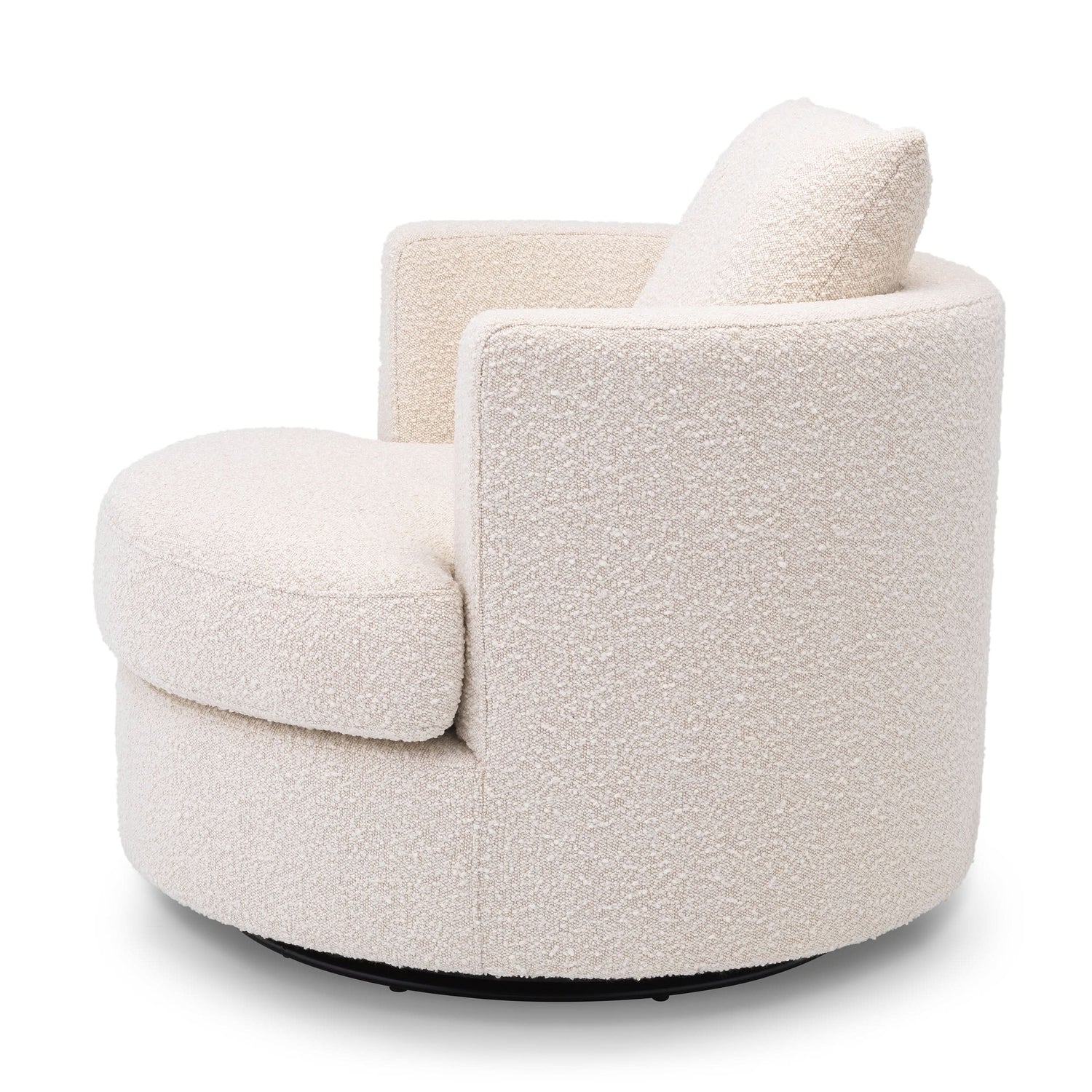 Eichholtz Drehsessel Felix – Bouclé Creme | Drehfunktion Drehsessel Eichholtz