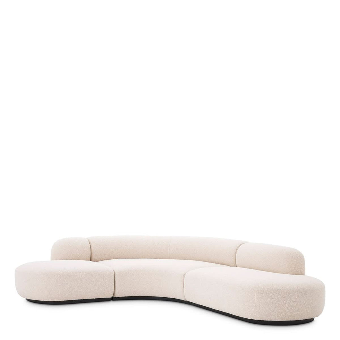 Eichholtz Sofa Björn L - Bouclé Creme Sofa rund Eichholtz