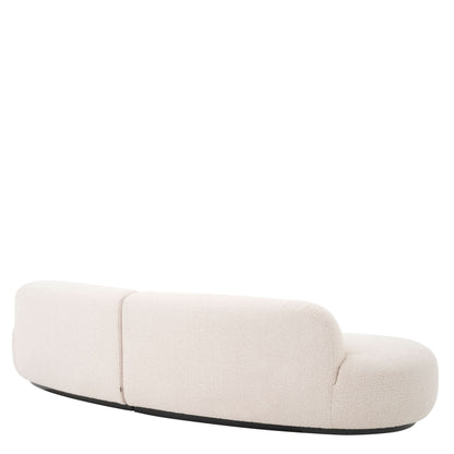 Eichholtz Sofa Björn S - Bouclé Creme Sofa rund Eichholtz