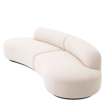 Eichholtz Sofa Björn S - Bouclé Creme Sofa rund Eichholtz
