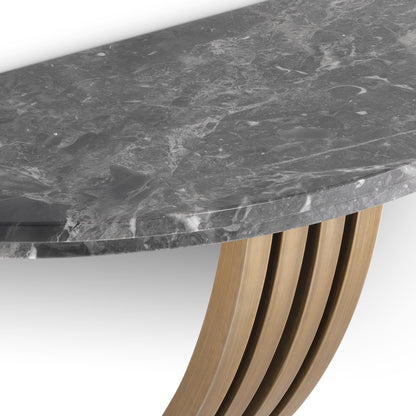 Eichholtz Konsole Renaissance – Grauer Marmor &amp; Messing