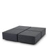 Eichholtz Couchtisch Puro (4er Set) – Eichenfurnier Anthrazitgrau | Quadratisch | Modular Couchtisch eckig Eichholtz