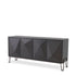 Eichholtz Kommode Highland – Eichenfurnier Anthrazitgrau | Bronze-Finish Sideboard Eichholtz
