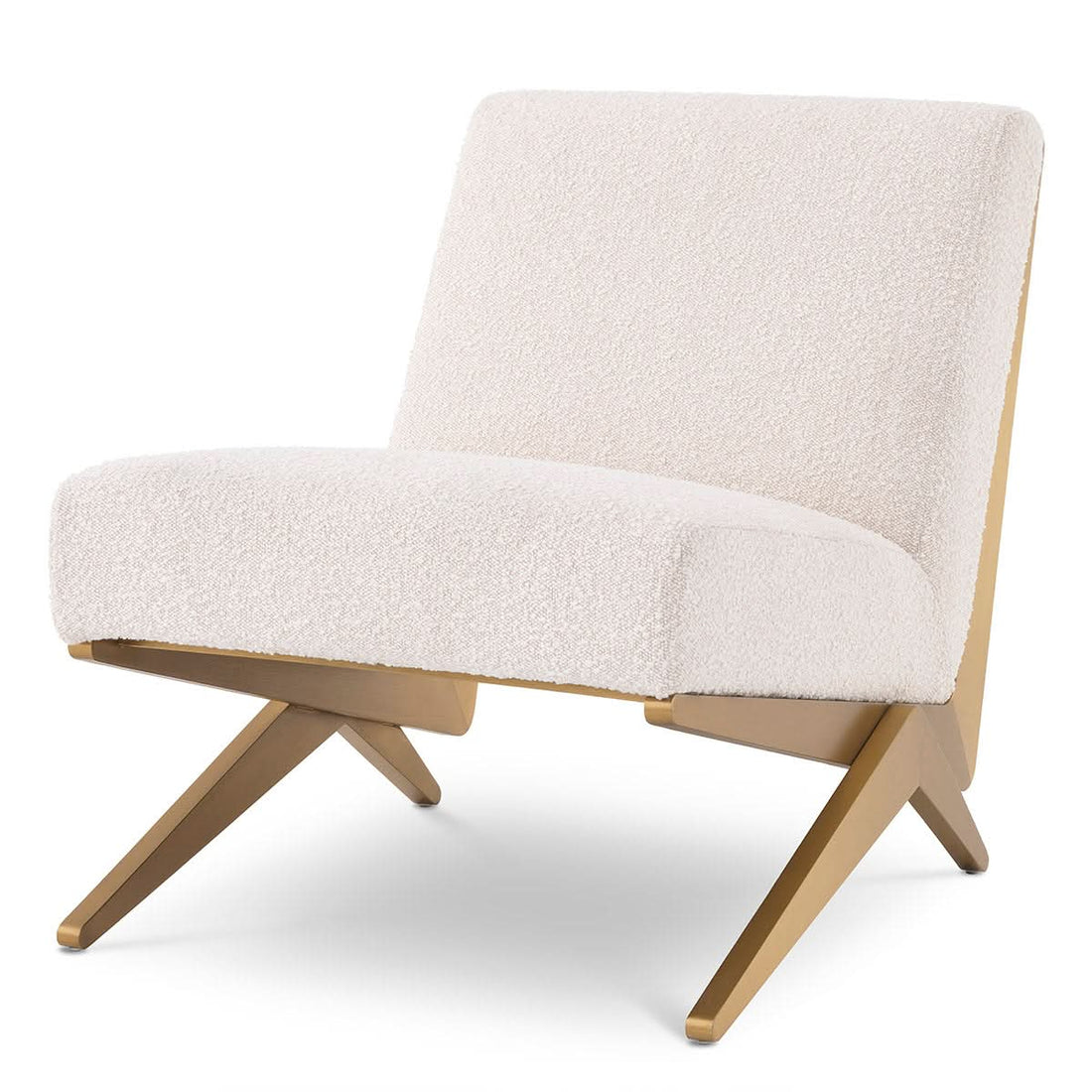 Eichholtz Lounge Sessel Fico – Bouclé Cream Sessel Eichholtz