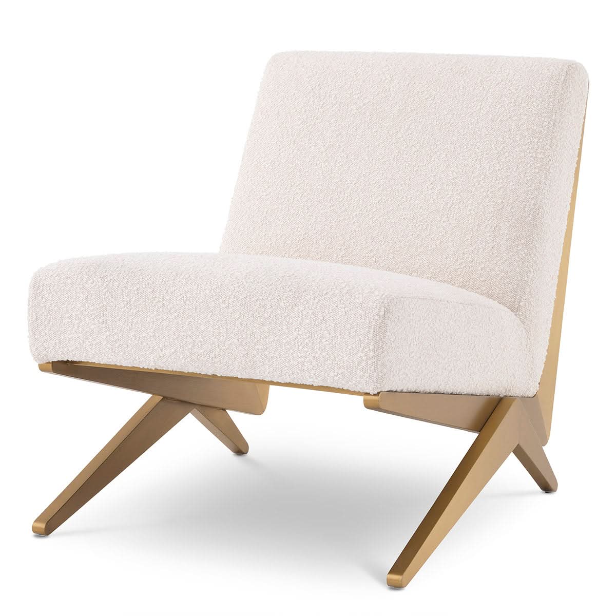 Eichholtz Lounge Sessel Fico – Bouclé Cream Sessel Eichholtz
