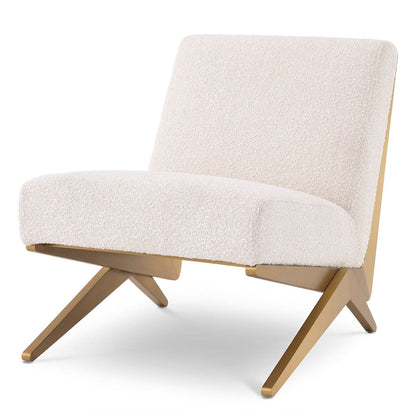 Eichholtz Lounge Sessel Fico – Bouclé Cream Sessel Eichholtz