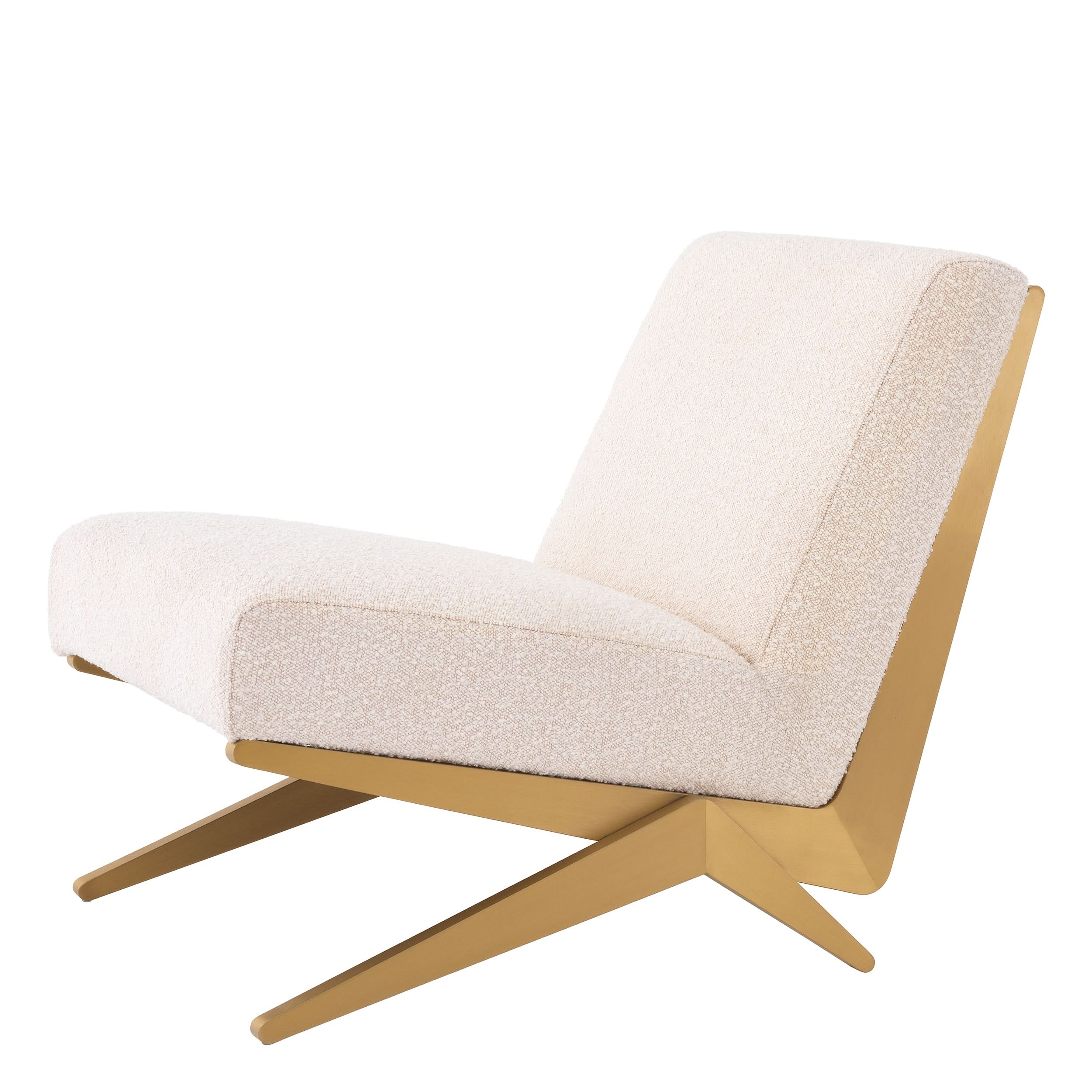 Eichholtz Lounge Sessel Fico – Bouclé Cream Sessel Eichholtz