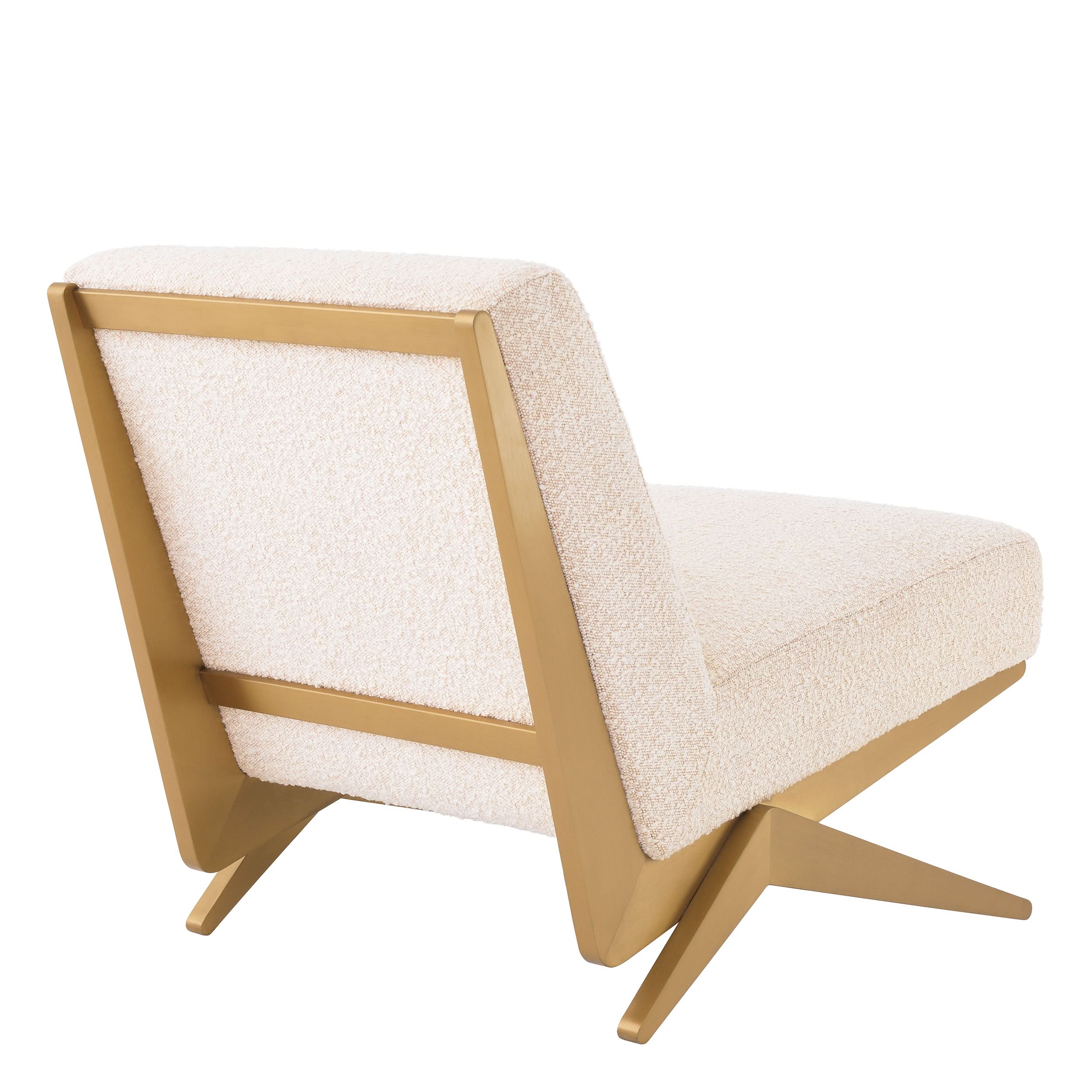 Eichholtz Lounge Sessel Fico – Bouclé Cream Sessel Eichholtz