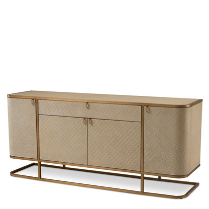 Eichholtz Kommode Napa Valley - Woven Washed Oak Veneer Sideboard Eichholtz