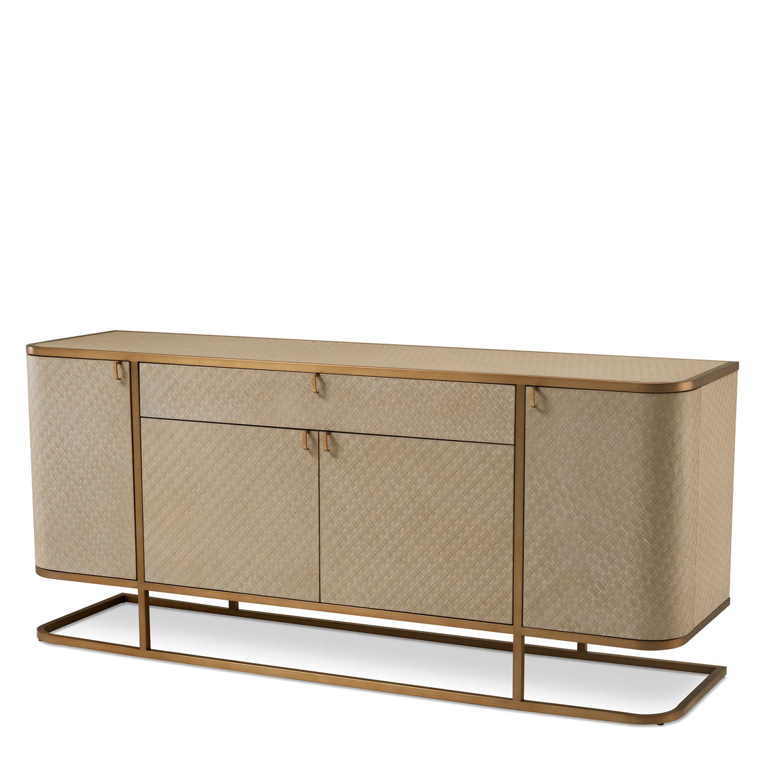 Eichholtz Kommode Napa Valley - Woven Washed Oak Veneer Sideboard Eichholtz