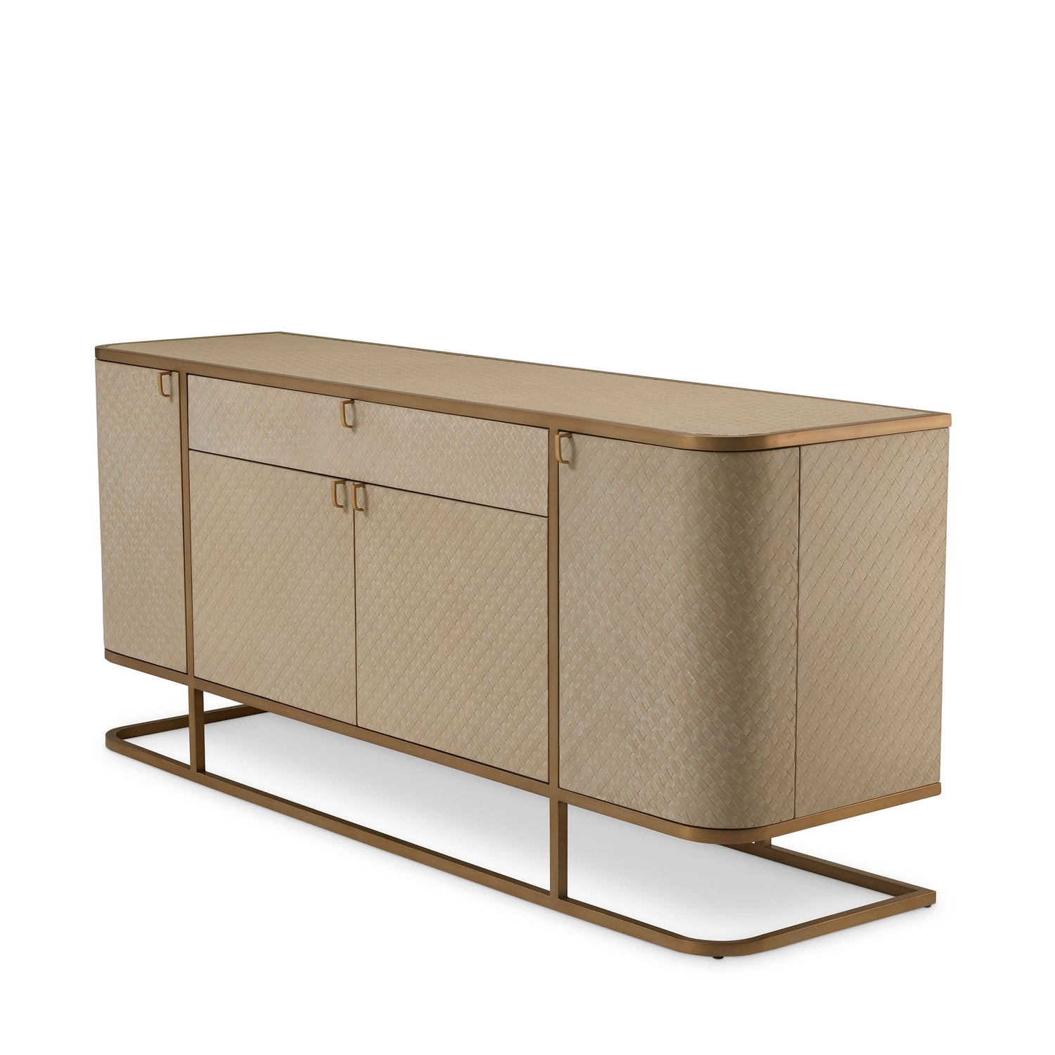 Eichholtz Kommode Napa Valley - Woven Washed Oak Veneer Sideboard Eichholtz