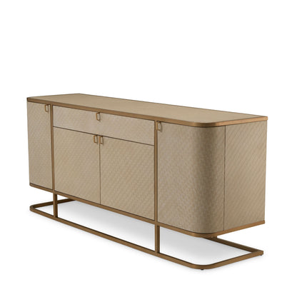 Eichholtz Kommode Napa Valley - Woven Washed Oak Veneer Sideboard Eichholtz