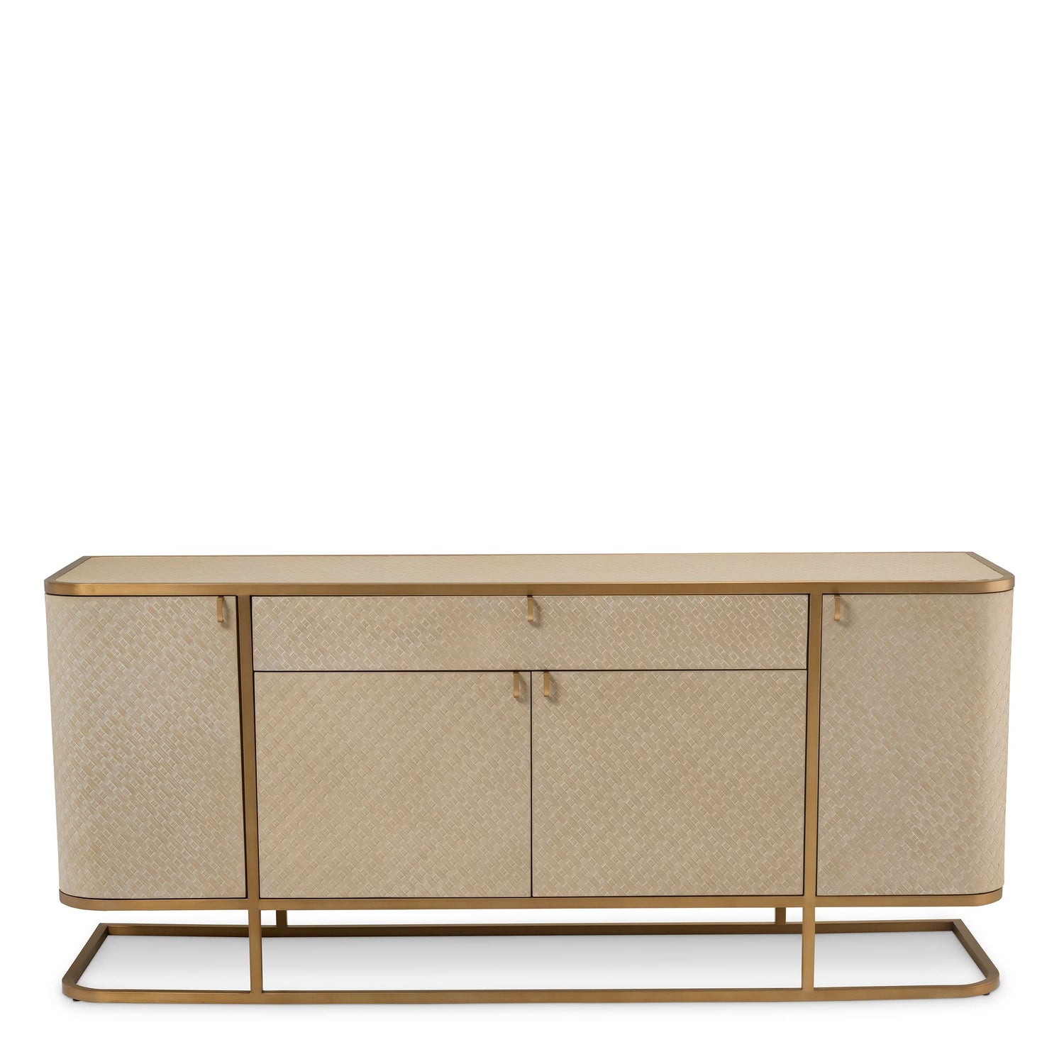 Eichholtz Kommode Napa Valley - Woven Washed Oak Veneer Sideboard Eichholtz