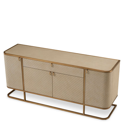 Eichholtz Kommode Napa Valley - Woven Washed Oak Veneer Sideboard Eichholtz