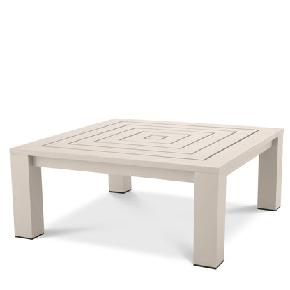 Eichholtz Outdoor Couchtisch Vistamar – Sandfarben | Quadrat Outdoor Couchtisch eckig Eichholtz
