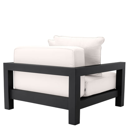 Eichholtz Outdoor Sessel Cap-Antibes – Schwarz | Bezug aus Acryl Outdoor Sessel Eichholtz