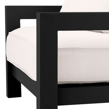 Eichholtz Outdoor Sessel Cap-Antibes – Schwarz | Bezug aus Acryl Outdoor Sessel Eichholtz