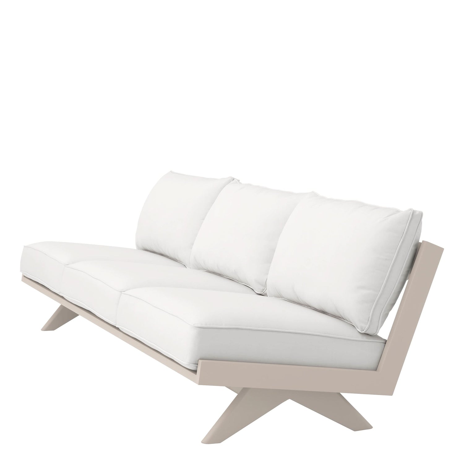 Eichholtz Outdoor Sofa Lomax – Sandfarben | Bezug aus Acryl Outdoor Sofa Eichholtz