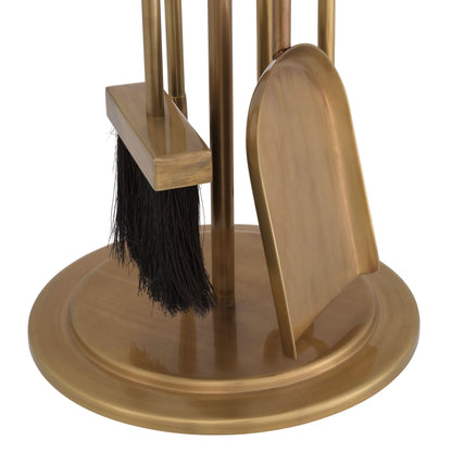 Eichholtz Kaminbesteck-Set Lara – Vintage-Messing-Finish Deko-Objekt Eichholtz