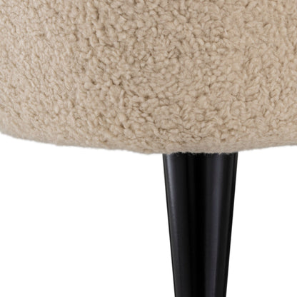 Eichholtz Sessel Hydra – Brisbane Cream | Schwarze Beine | Wingback Design Polstersessel Eichholtz