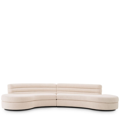 Eichholtz Sofa Lennox – Pausa Natur mit schwarzem Gestell Sofa rund Eichholtz