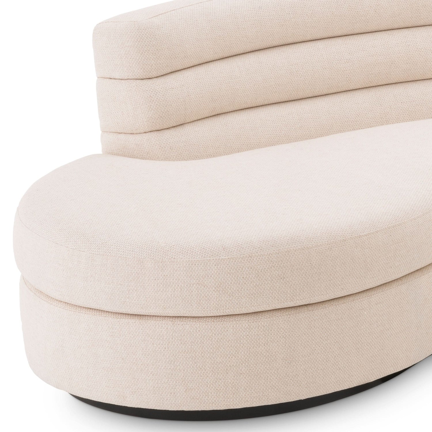 Eichholtz Sofa Lennox – Pausa Natur mit schwarzem Gestell Sofa rund Eichholtz