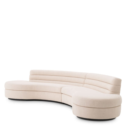 Eichholtz Sofa Lennox – Pausa Natur mit schwarzem Gestell Sofa rund Eichholtz