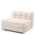 Eichholtz Modulsofa Dean Mittelelement – Bouclé Creme | Schwarzer Sockel Modulsofa Eichholtz