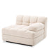 Eichholtz Modulsofa Dean rechts – Bouclé Creme | Schwarzer Sockel Modulsofa Eichholtz