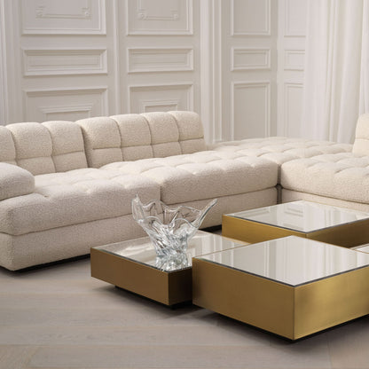 Eichholtz Modulares Sofa Dean – Links – Bouclé Creme Modul-Sofa Eichholtz