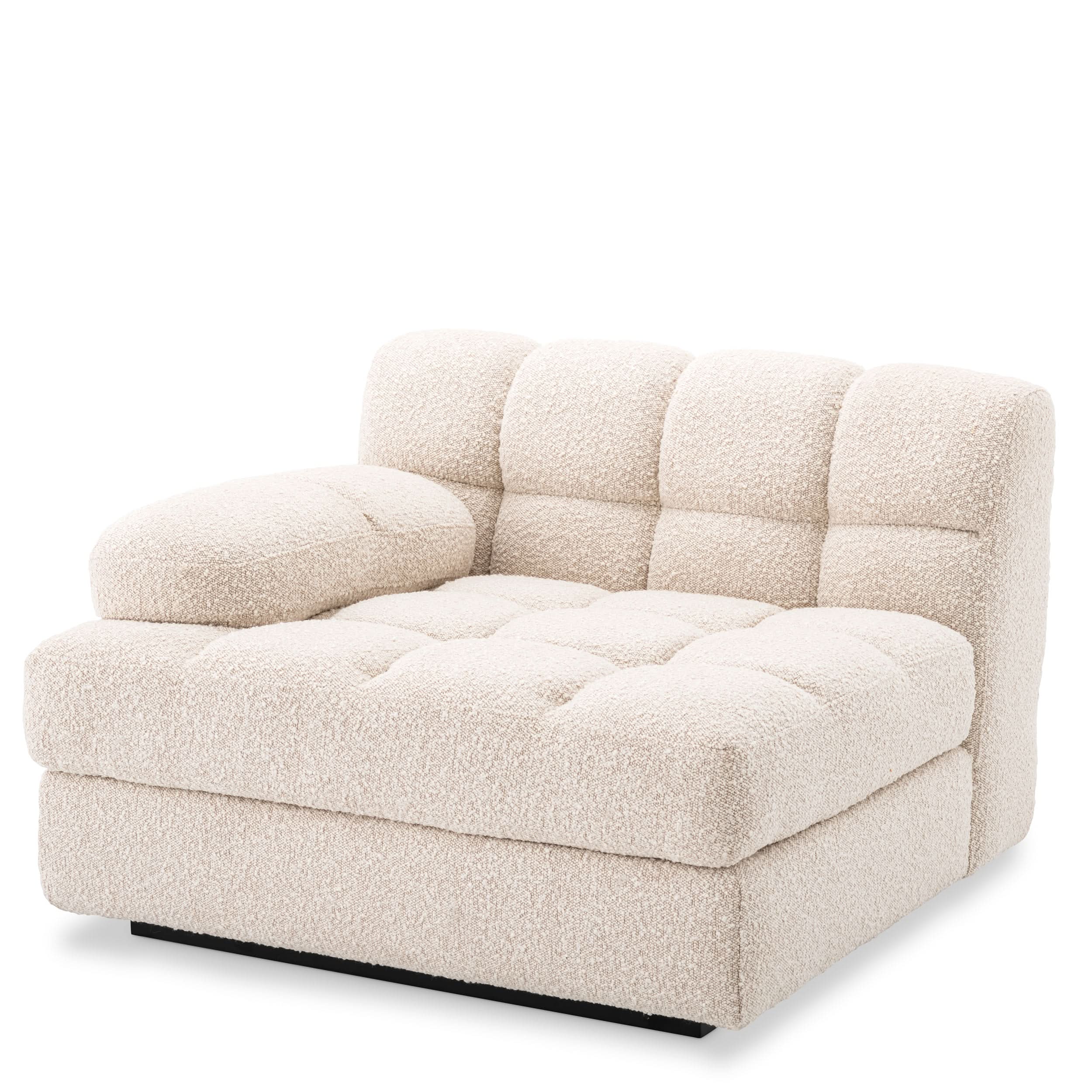 Eichholtz Modulares Sofa Dean – Links – Bouclé Creme Modul-Sofa Eichholtz