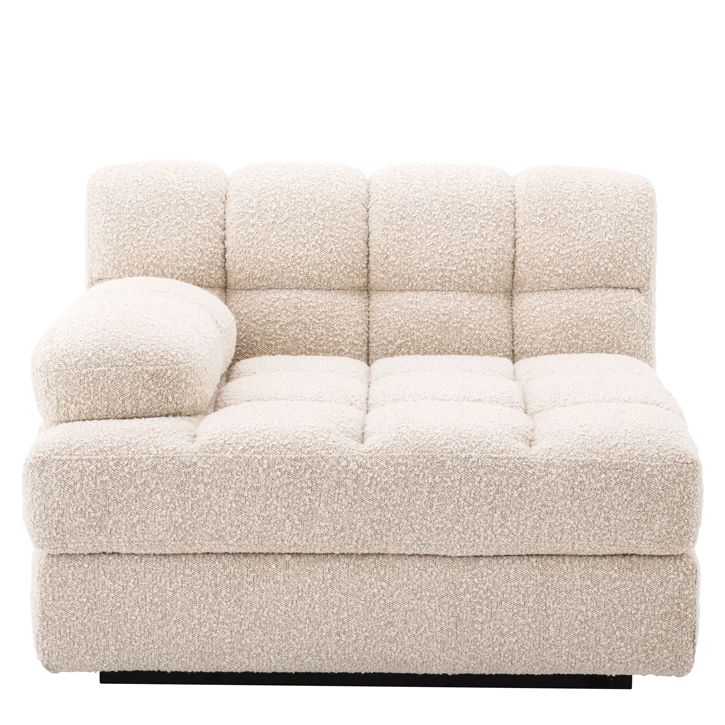 Eichholtz Modulares Sofa Dean – Links – Bouclé Creme Modul-Sofa Eichholtz