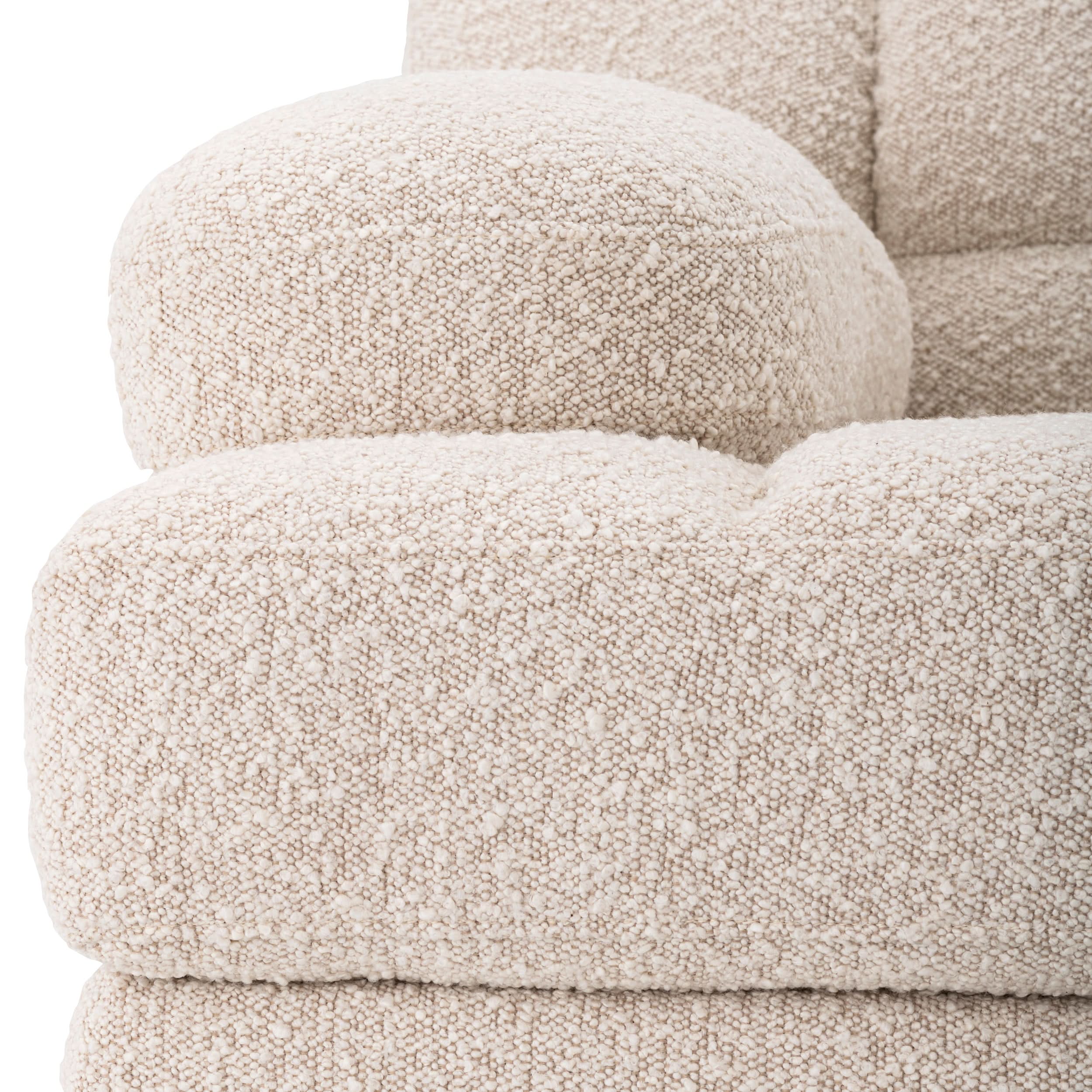 Eichholtz Modulares Sofa Dean – Links – Bouclé Creme Modul-Sofa Eichholtz