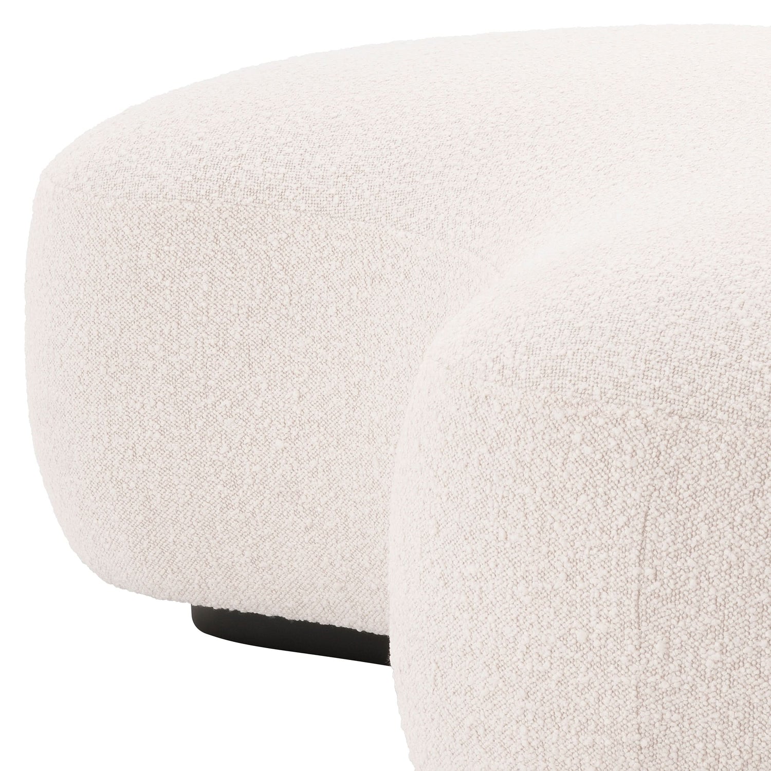 Eichholtz Bank Björn - Bouclé Creme Polsterbank Eichholtz