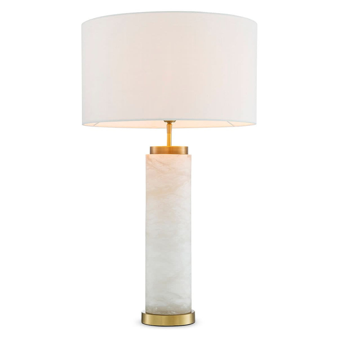 Eichholtz Tischleuchte Lxry – Alabaster mit Antikmessing Tischlampe Eichholtz