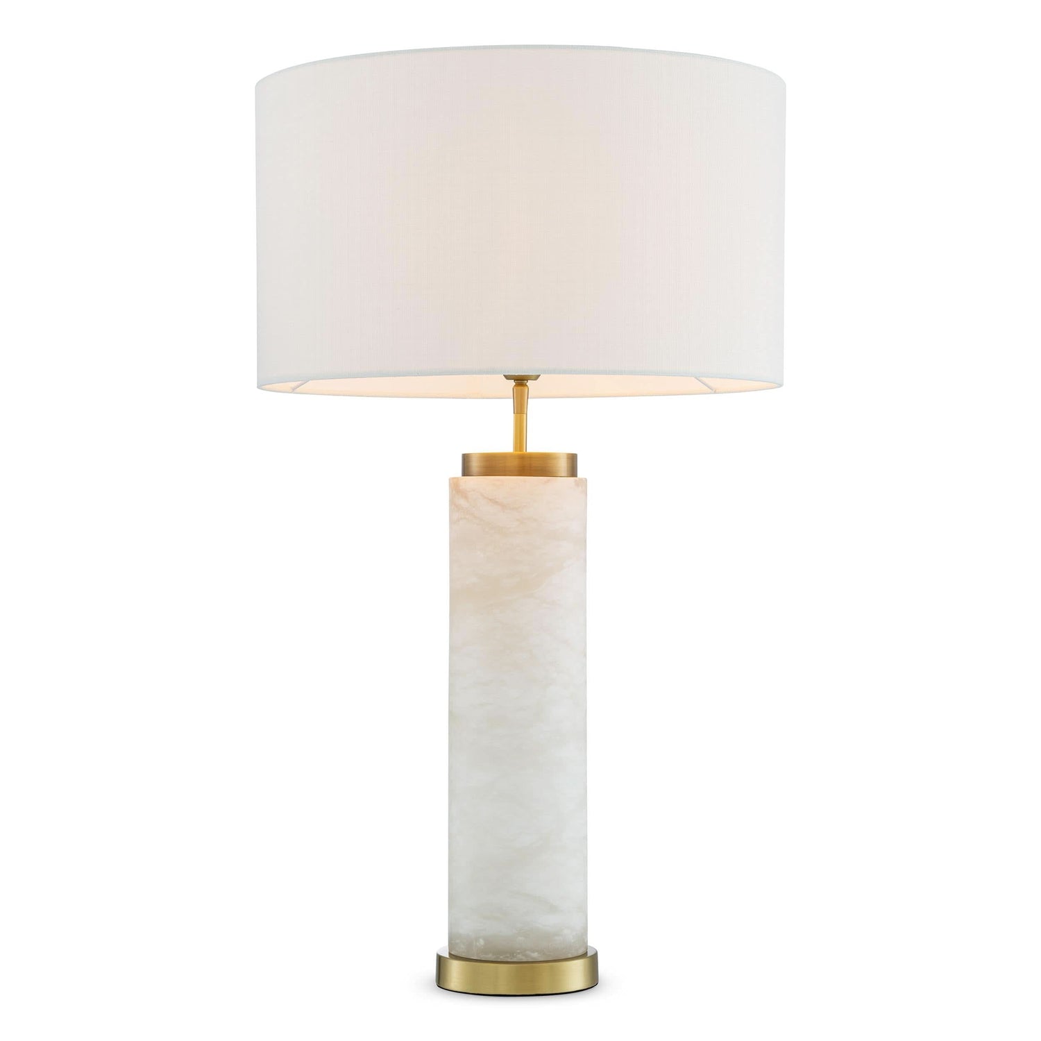 Eichholtz Tischleuchte Lxry – Alabaster mit Antikmessing Tischlampe Eichholtz