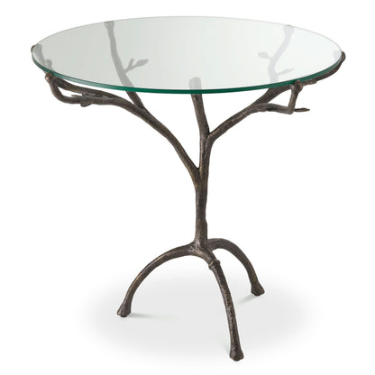 Eichholtz Tisch Christophe – Bronze mit Klarglas Tisch rund Eichholtz