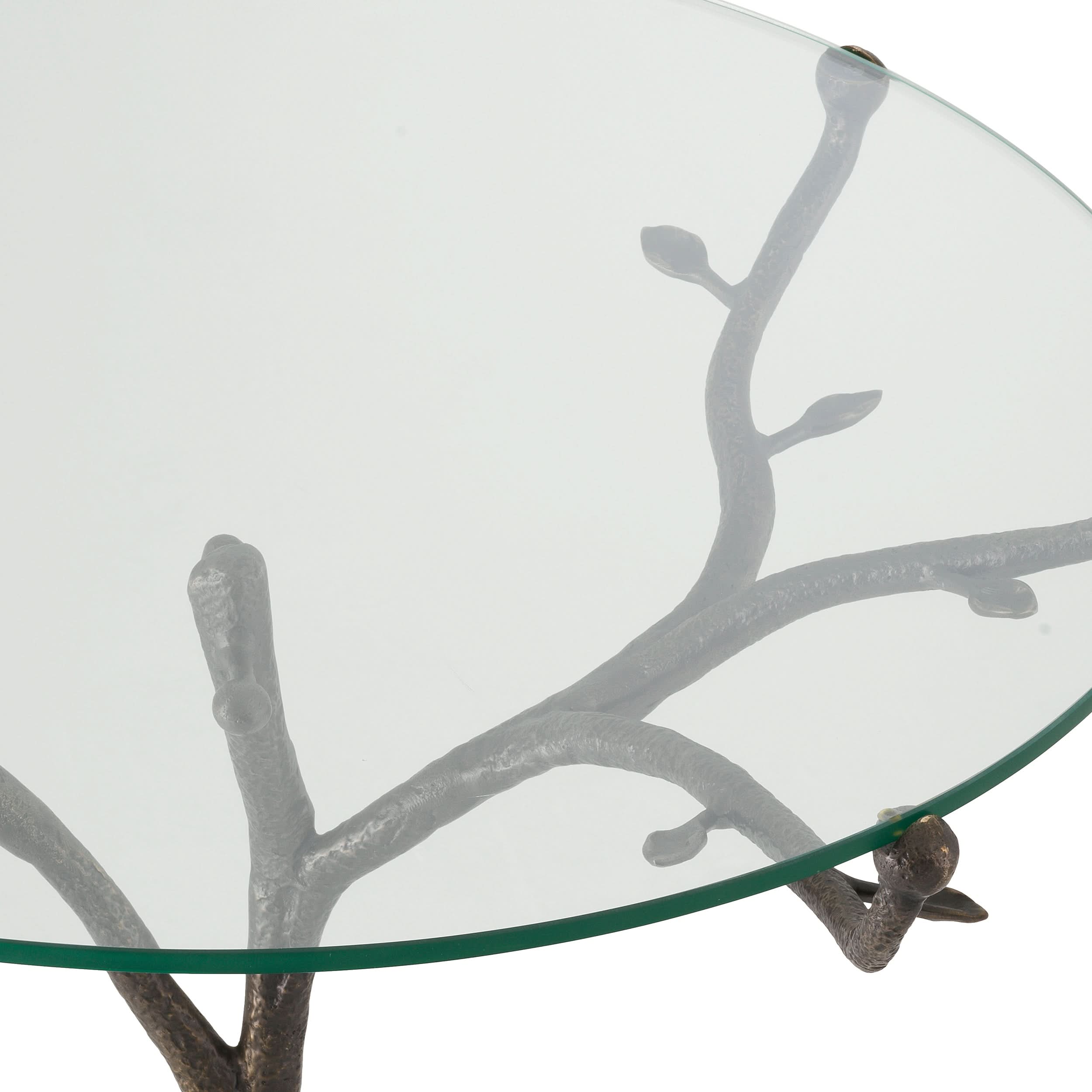 Eichholtz Tisch Christophe – Bronze mit Klarglas Tisch rund Eichholtz
