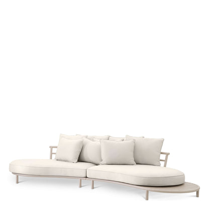 Eichholtz Outdoor Sofa Laguno – Sandfarben | Bezug Lewis Off-White/Grau Outdoor Sofa Eichholtz