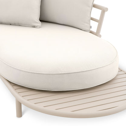 Eichholtz Outdoor Sofa Laguno – Sandfarben | Bezug Lewis Off-White/Grau Outdoor Sofa Eichholtz