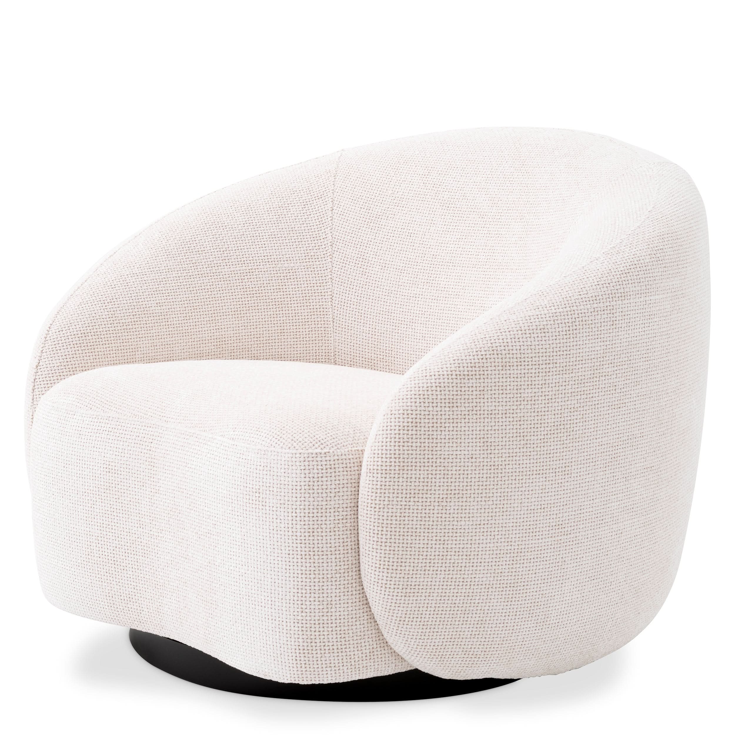 Eichholtz Drehsessel Amore – Lyssa Off-White Drehsessel Eichholtz