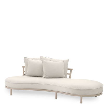 Eichholtz Outdoor Sofa Laguno Links – Sandfarben | Bezug Lewis Off-White/Grau Outdoor Sofa Eichholtz