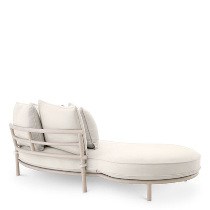 Eichholtz Outdoor Sofa Laguno Links – Sandfarben | Bezug Lewis Off-White/Grau Outdoor Sofa Eichholtz