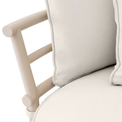 Eichholtz Outdoor Sofa Laguno Links – Sandfarben | Bezug Lewis Off-White/Grau Outdoor Sofa Eichholtz